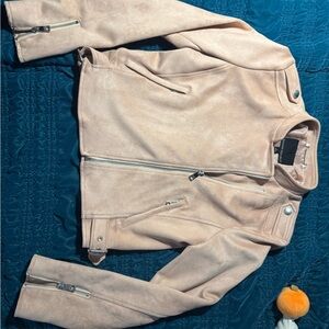 Banana Republic Light Pink Leather Jacket